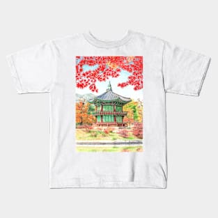 Hyangwonjeong Pavillion Kids T-Shirt